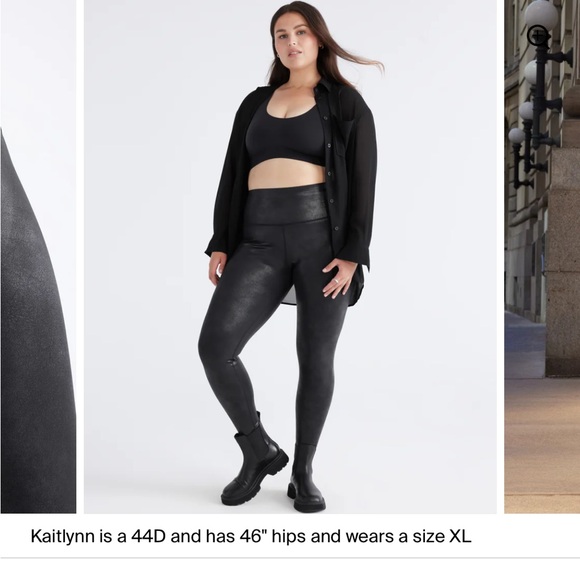 Knix x Birds Papaya pleather leggings - Picture 1 of 5